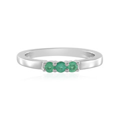 Ethiopian Emerald Silver Ring