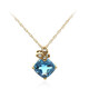 10K London Blue Topaz Gold Necklace