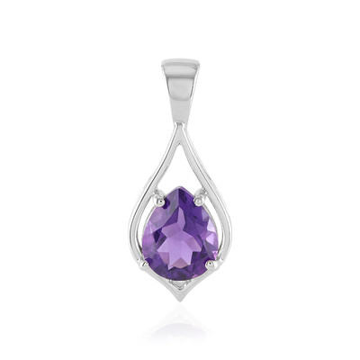 Siberian Amethyst Silver Pendant