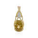 9K Yellow Zircon Gold Pendant