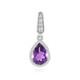 Siberian Amethyst Silver Pendant