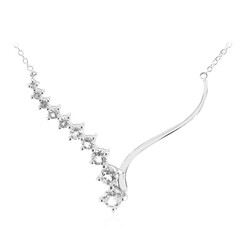 White Topaz Silver Necklace