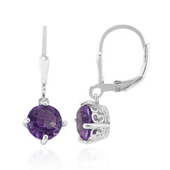 Amethyst Silver Earrings