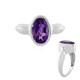 Siberian Amethyst Silver Ring