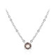 Morganite Silver Necklace