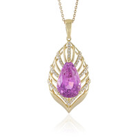 14K Patroke Kunzite Gold Necklace (de Melo)