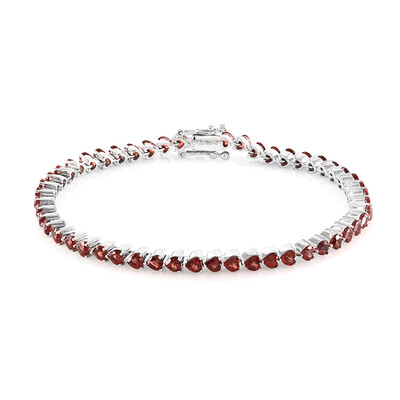 Mozambique Garnet Silver Bracelet