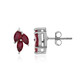 Madagascar Ruby Silver Earrings