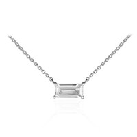 White Topaz Silver Necklace