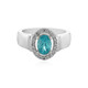 Blue Apatite Silver Ring