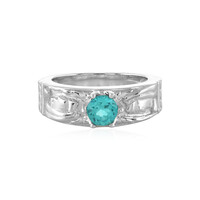 Blue Apatite Silver Ring