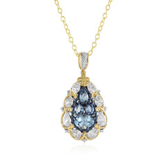 Aquamarine Silver Pendant (Gems en Vogue)