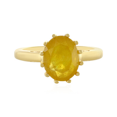 Madagascar Yellow Sapphire Silver Ring