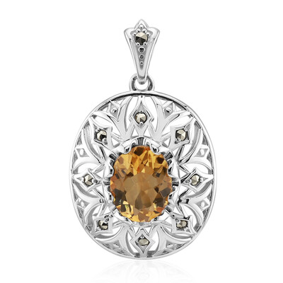 Citrine Silver Pendant (Annette classic)