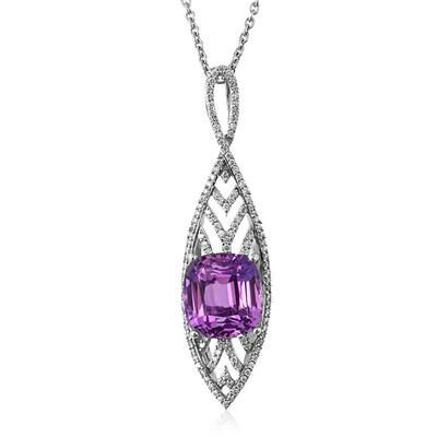 14K Patroke Kunzite Gold Necklace (de Melo)