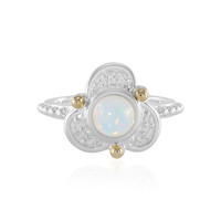 Welo Opal Silver Ring (Granulieren)