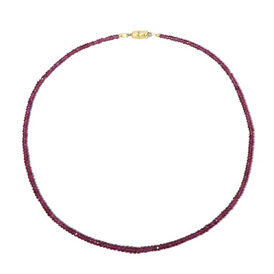 Magenta Garnet Silver Necklace