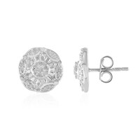 I2 (I) Diamond Silver Earrings