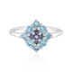 Swiss Blue Topaz Silver Ring