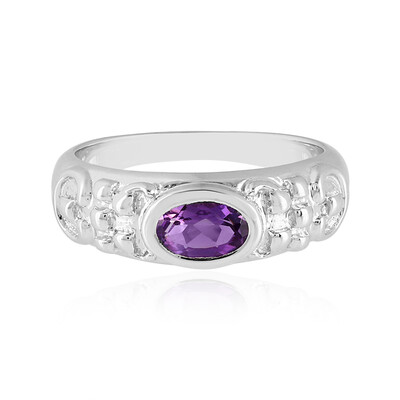 Siberian Amethyst Silver Ring