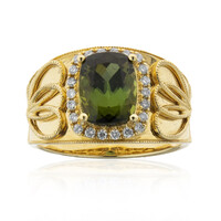 14K Brazilian Green Tourmaline Gold Ring (CIRARI)