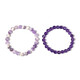 Chevron Amethyst Bracelet