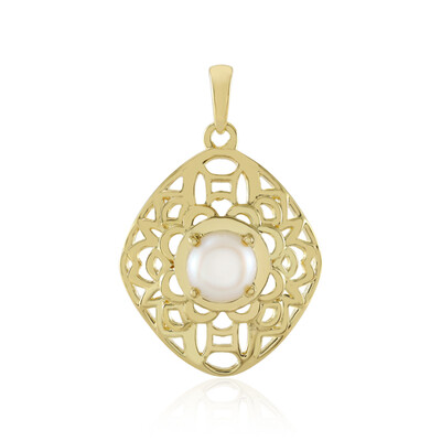 White Freshwater Pearl Silver Pendant