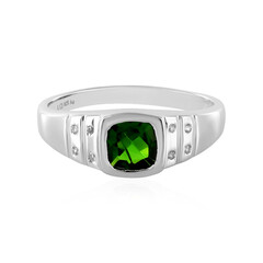 Russian Diopside Silver Ring