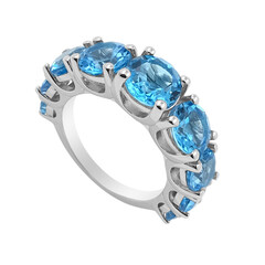 Marambaia Topaz Silver Ring