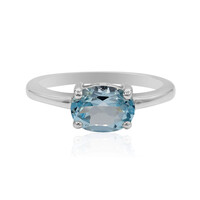 Sky Blue Topaz Silver Ring