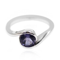 Blueberry Quartz Silver Ring