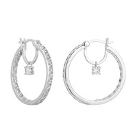 Zircon Silver Earrings