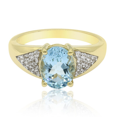 9K Medina Aquamarine Gold Ring