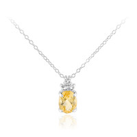 Citrine Silver Necklace