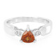 Hessonite Garnet Silver Ring