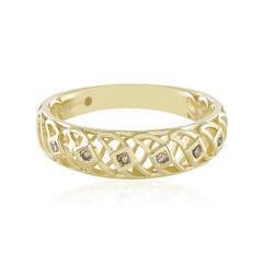 9K I2 Champagne Diamond Gold Ring (Ornaments by de Melo)