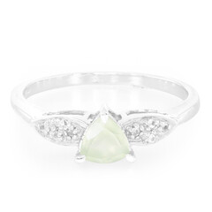 Prehnite Silver Ring