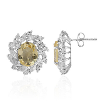 Citrine Silver Earrings