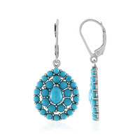 Sleeping Beauty Turquoise Silver Earrings (Faszination Türkis)