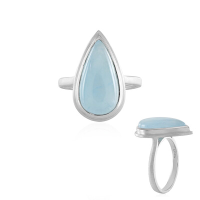 Brazilian Aquamarine Silver Ring (MONOSONO COLLECTION)