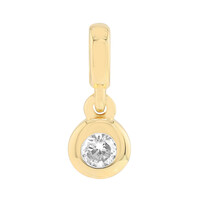 9K SI1 (G) Diamond Gold Pendant