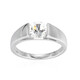 White Topaz Silver Ring