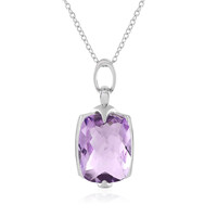 Rose de France Amethyst Silver Necklace