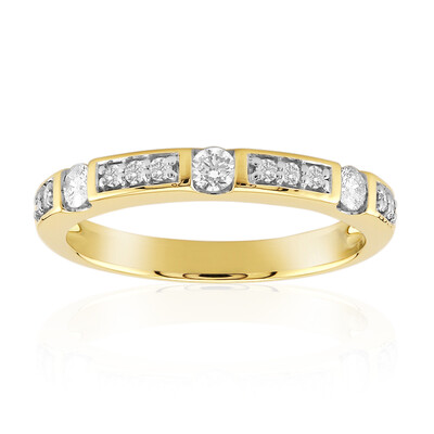 9K SI1 (G) Diamond Gold Ring (Annette)