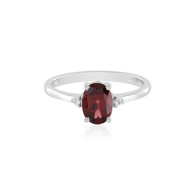 Mozambique Garnet Silver Ring