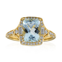 14K AAA Brazilian Aquamarine Gold Ring (CIRARI)