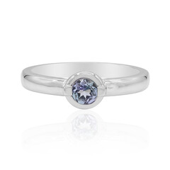 Unheated Tanzanite Silver Ring