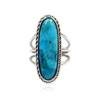 Kingman Blue Mojave Turquoise Silver Ring (Faszination Türkis)