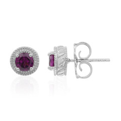 Rhodolite Silver Earrings (Dallas Prince Designs)