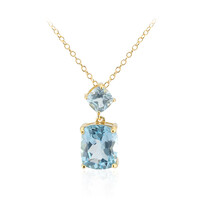 Sky Blue Topaz Silver Necklace